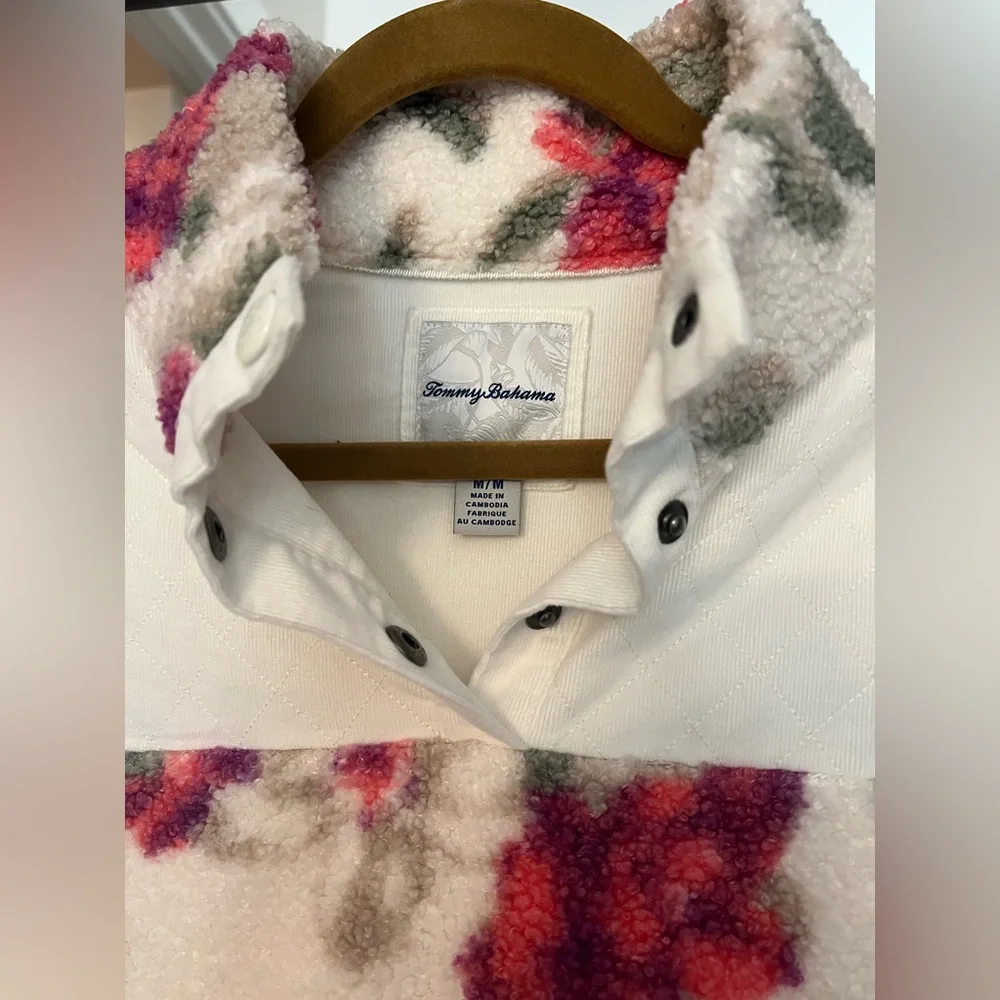 [Tommy Bahama] Fleece Beachway Blooms Snap Jacket - Picture 7 of 10